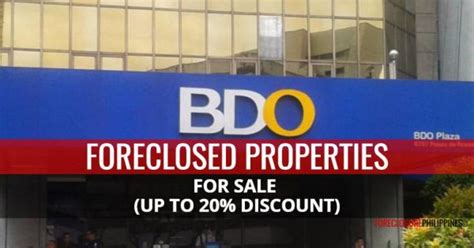 foreclosed property bdo|bdo acquired assets for sale.